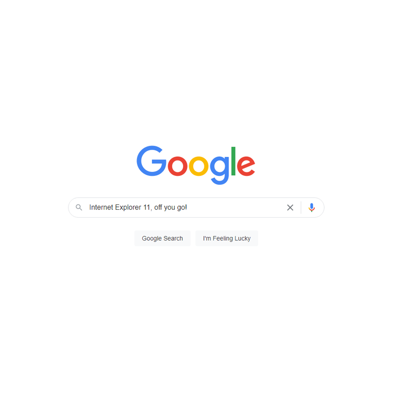 Google search akhirnya tinggalkan internet explorer 11
