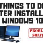 Usai menginstall windows